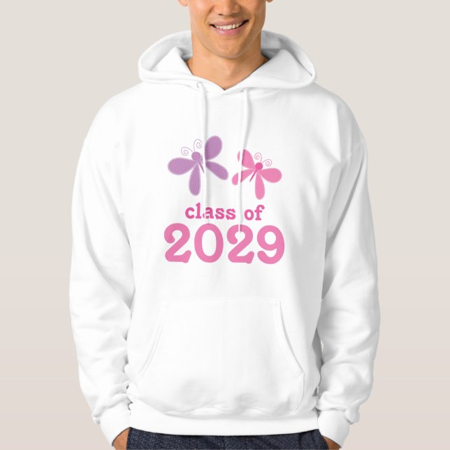 Mädchen-Abschluss-Geschenk 2029 Hoodie (Vorderseite)
