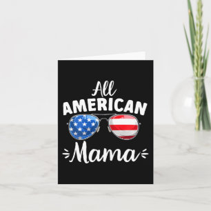 Mädchen All American Mama 4. Juli Karte