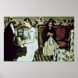 Mädchen am Klavier, 1868-69 Poster