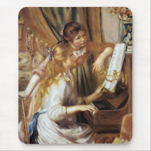 Mädchen am Klavier Mousepad