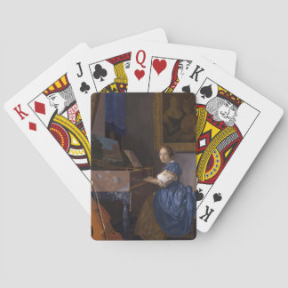 Mädchen am Klavier Spielkarten
