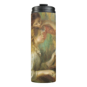 Mädchen am Klavier von Pierre Renoir Thermosbecher