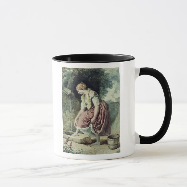 Mädchen an einem Rohr Tasse (Rechts)