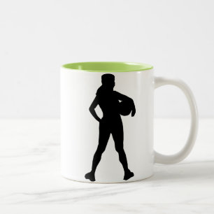Mädchen-Athlet; Cool Zweifarbige Tasse