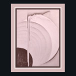 Mädchen auf dem Mond - Major Felton Art Deco Poster<br><div class="desc">1930er "Girl on the Moon" Art Deco Druck von Major Felten 11x14 gezeigt. Erhältlich in anderen Größen, sowie Leinwand.</div>