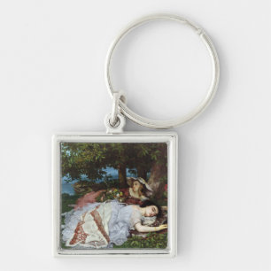 Mädchen auf den Banken der Seines, 1856-57 Schlüsselanhänger