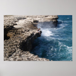 Mädchen auf der Teufelsbrücke in Antigua Canvas Pr Poster