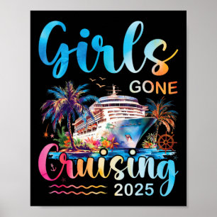 Mädchen auf Kreuzfahrt 2025 Mädchen Kreuzfahrtschi Poster