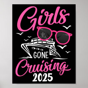 Mädchen auf Kreuzfahrt 2025 Urlaubs-Party-Kreuzfah Poster