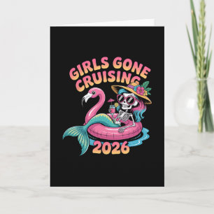Mädchen auf Kreuzfahrt 2026 Meerjungfrau Flamingo Karte