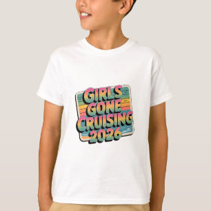 Mädchen auf Kreuzfahrt 2026 Postkarten Kreuzfahrt T-Shirt