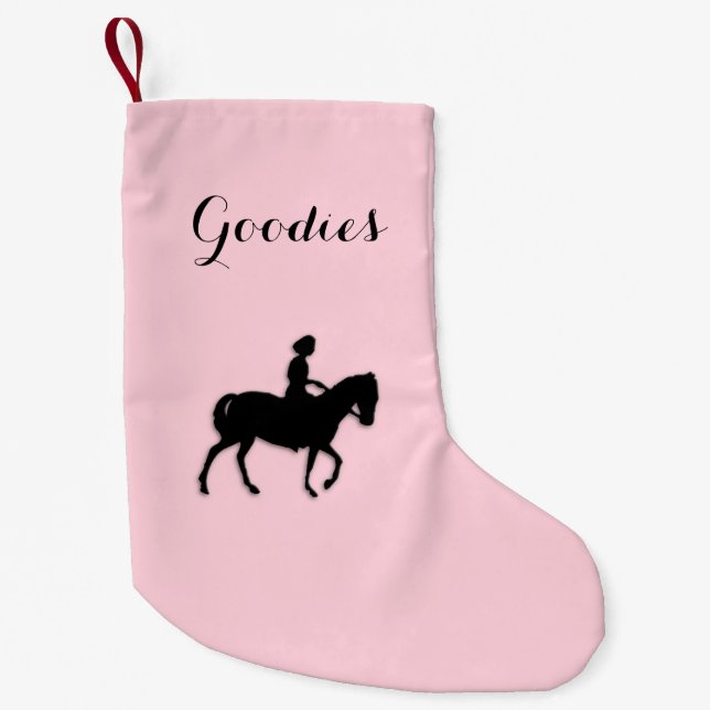 Mädchen auf Pferd / Pony Pink Goodies Kleiner Weihnachtsstrumpf (Vorderseite)