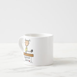 Mädchen auf Schwebebalken Espressotasse