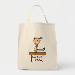 Mädchen auf Schwebebalken T-Shirts und Geschenke Tragetasche