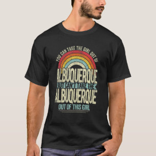 Mädchen aus Albuquerque New Mexico Heimat Zuhause T-Shirt