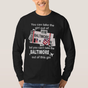 Mädchen aus Baltimore Bordkarte Flugticket B T-Shirt