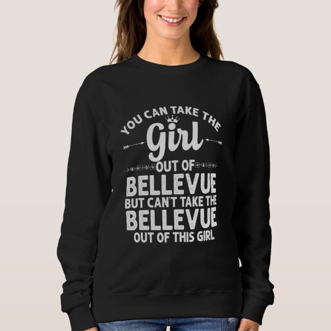 Mädchen aus Bellevue Wa Washington Funny Zuhause R Sweatshirt (Vorderseite)