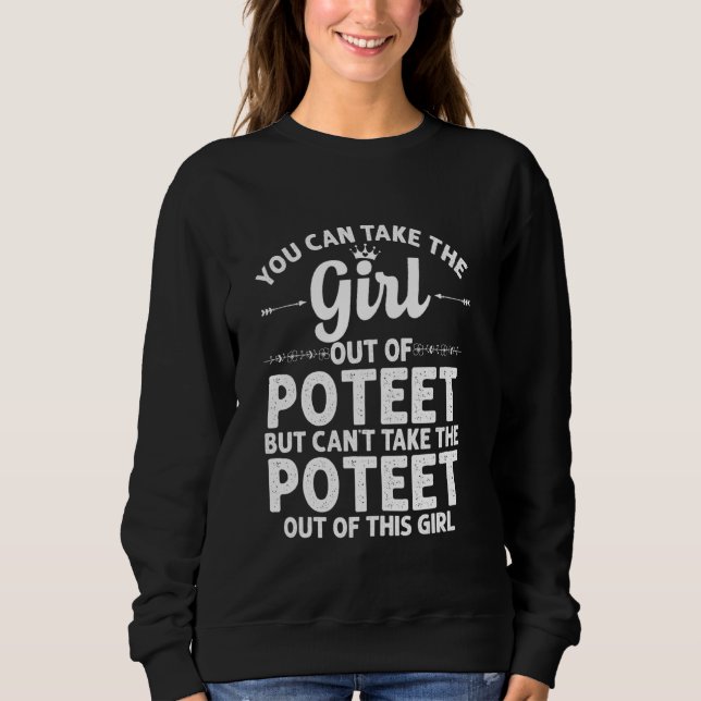 Mädchen aus dem Dichter TX Texas Funny Zuhause Roo Sweatshirt (Vorderseite)