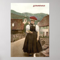 Mädchen aus dem Schwarzwald in Deutschland (c. 190