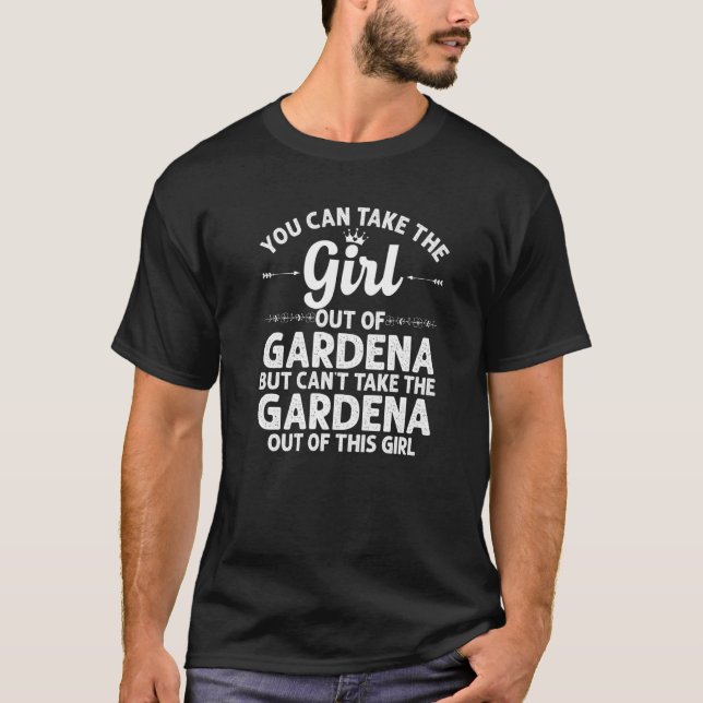 Mädchen aus Gardena Ca California Zuhause Roots Us T-Shirt (Vorderseite)