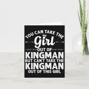 Mädchen aus Kingman Az Arizona Geschenk Lustig Zuh Karte