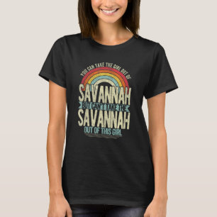 Mädchen aus Savannah Georgia Heimat Zuhause Savann T-Shirt