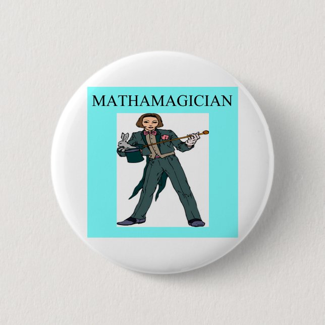 Mädchen-Aussenseiter-Mathegöttin Button (Vorderseite)