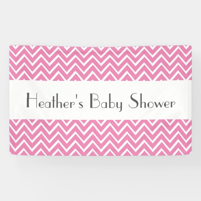 Mädchen-Babyparty-Sparren wählen Ihre Farbe Banner (Horizontal)