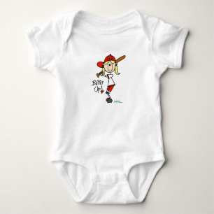 Mädchen Baseball Batter Up T-Shirts und Geschenke