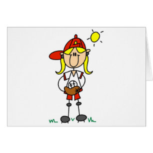 Mädchen-Baseball-Spieler-T-Shirts und Geschenke