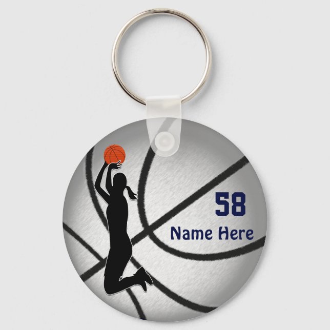 Mädchen, Basketball-Gastgeschenk-Ideen, Basketball Schlüsselanhänger (Vorderseite)