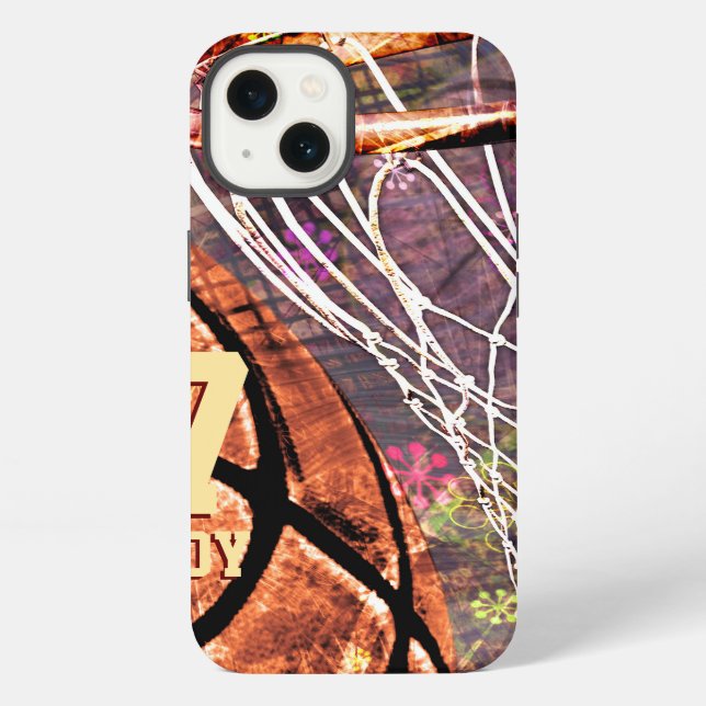 Mädchen-Basketball iPhone Hülle (Rückseite)