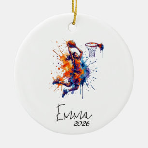 Mädchen Basketball-Schmuck, Basketball-Schmuck Keramik Ornament