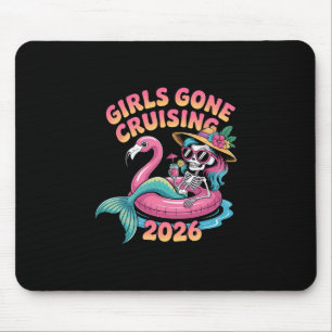 Mädchen beim Cruising 2026 Meerjungfrau Flamingo U Mousepad