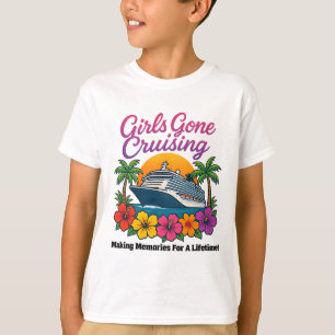Mädchen beim Kreuzfahrtmachen schaffen Erinnerunge T-Shirt