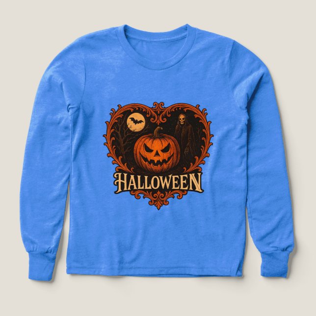 Mädchen Bella+Canvas Tri-Blend Langarmshirt, So (Design Vorderseite)