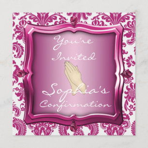 MÄDCHEN-BESTÄTIGUNGS-ELEGANTE EINLADUNGEN