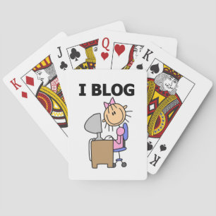 Mädchen-Bloggerin Spielkarten
