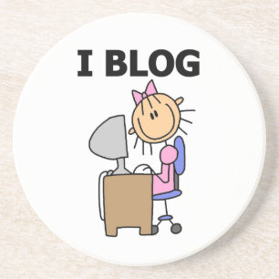Mädchen-Bloggerin Untersetzer