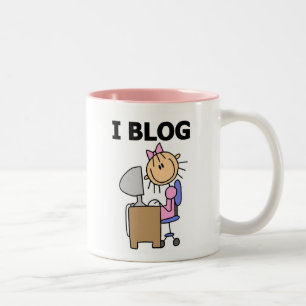 Mädchen-Bloggerin Zweifarbige Tasse