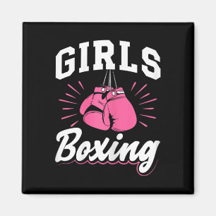 Mädchen Boxsport Kickboxen Boxhandschuhe Boxer Magnet