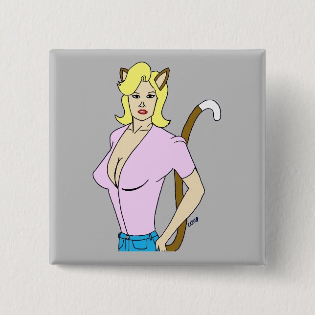 Mädchen Button (Vorderseite)