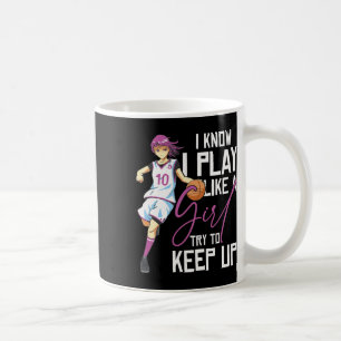 Mädchen Bysketbyll ich weiß, ich spiele wie ein Mä Kaffeetasse