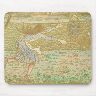 Mädchen Camille Pissarros  , die Tennis, von Mousepad