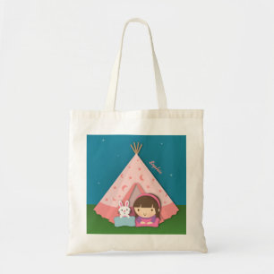 Mädchen Camping Tipi Zelt Hase Tragetasche