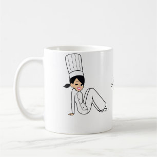 Mädchen-Chef-Tasse Kaffeetasse