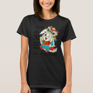 Mädchen Chinesisches Neujahr 2023 Jahr der Rabbit T-Shirt