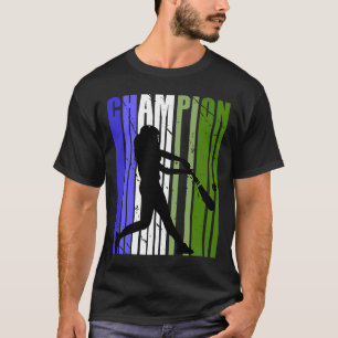 Mädchen Cool Baseball Geburtstag Softball Retro Vi T-Shirt