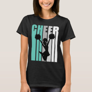 Mädchen Cool Retro Pink Cheerleader Großtochter B T-Shirt