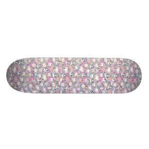 Mädchen cooler Kawaii Skateboard